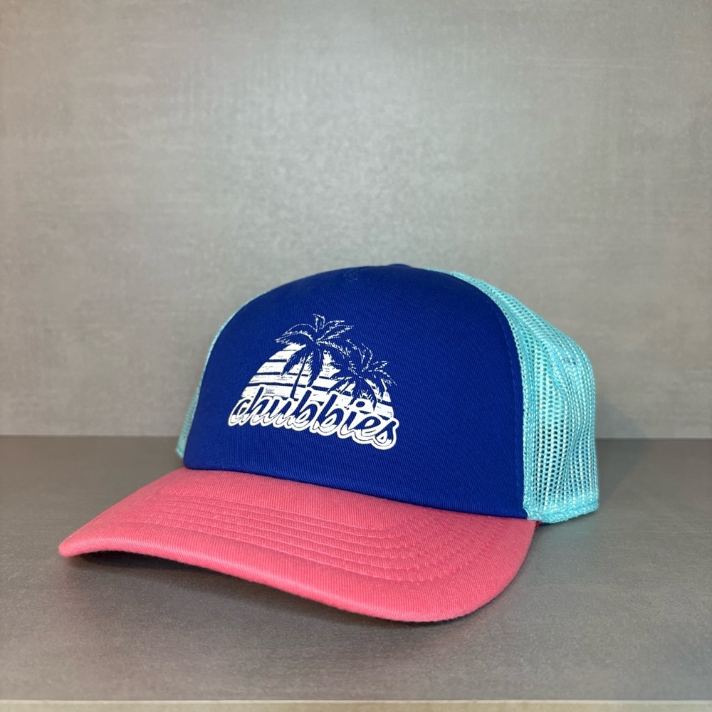 Chubbies | The Palm Trucker Hat - Blue Pink